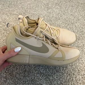 Beige brown neutral Nike sneakers